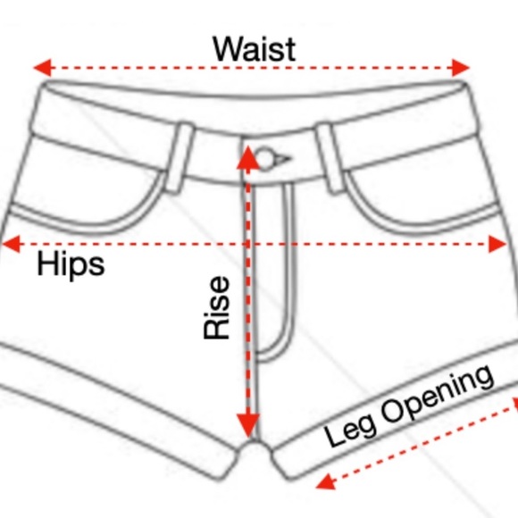 ⭐️2/$35⭐️ 7 For All Mankind Coral Mid-Rise Denim Shorts - Picture 6 of 6